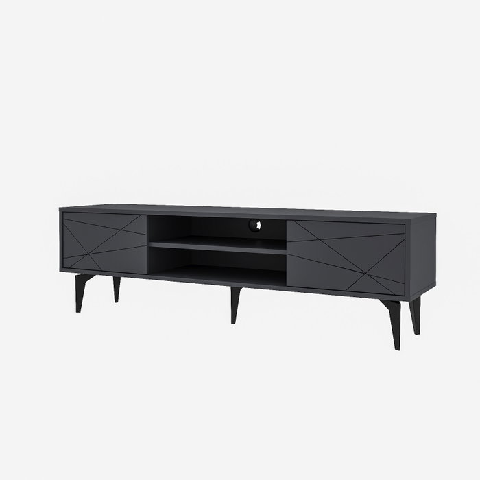 Hanah Home Brendon - Soporte para Televisión Antracita Hanah Home Brendon - Soporte para Televisión Antracita